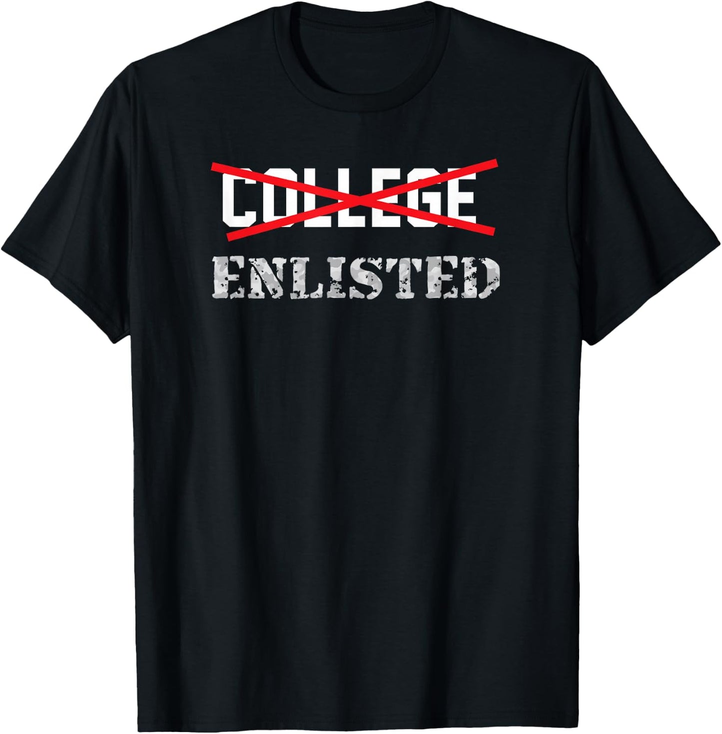 College X Enlisted T-Shirt - T-Shirt | Black