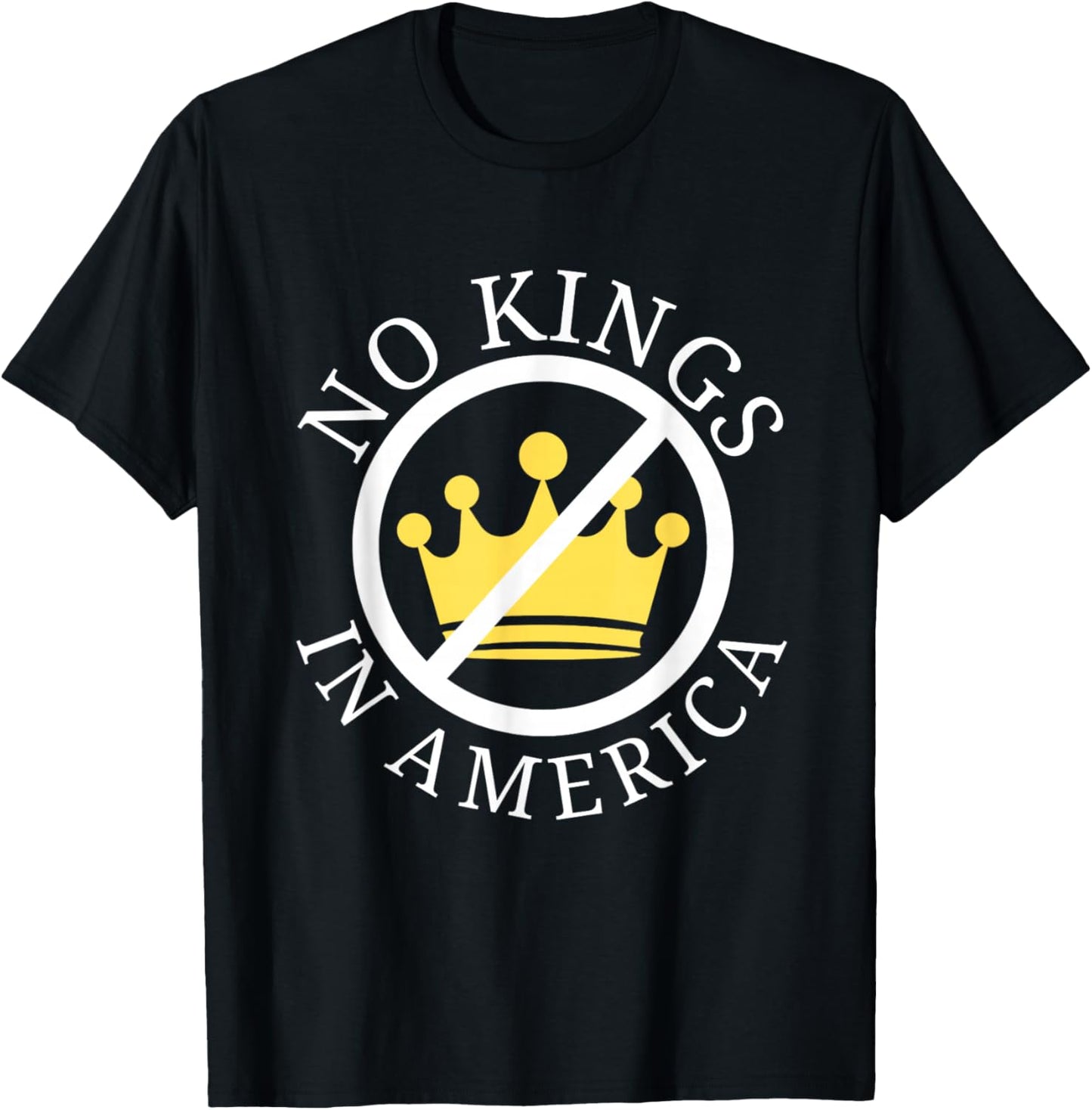 No Kings In America Democracy Court Ruling Saying T-Shirt - T-Shirt | Black