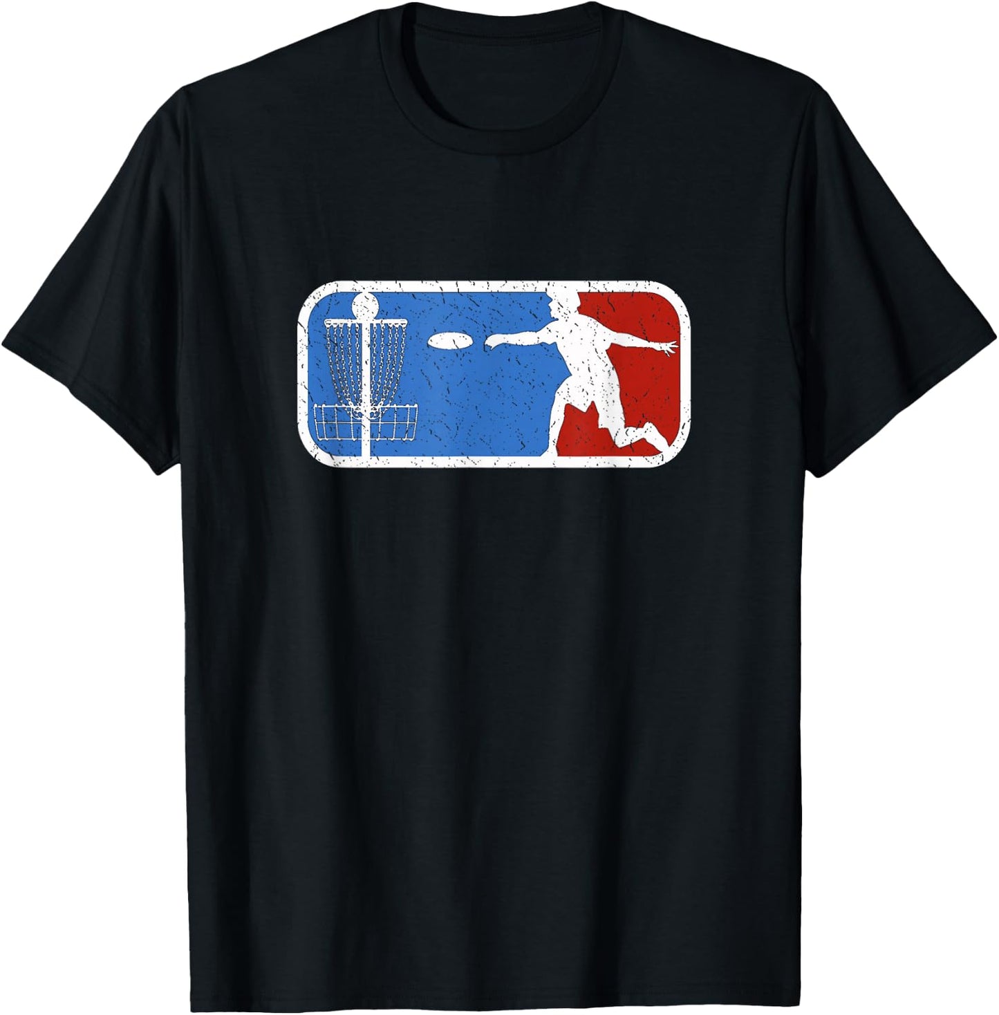 Vintage Disc Golf Graphic Basket Gifts Ultimate Frisbee T-Shirt - T-Shirt | Black