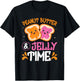 Peanut Butter Jelly Time Best Friends Matching Couples T-Shirt - T-Shirt | Black