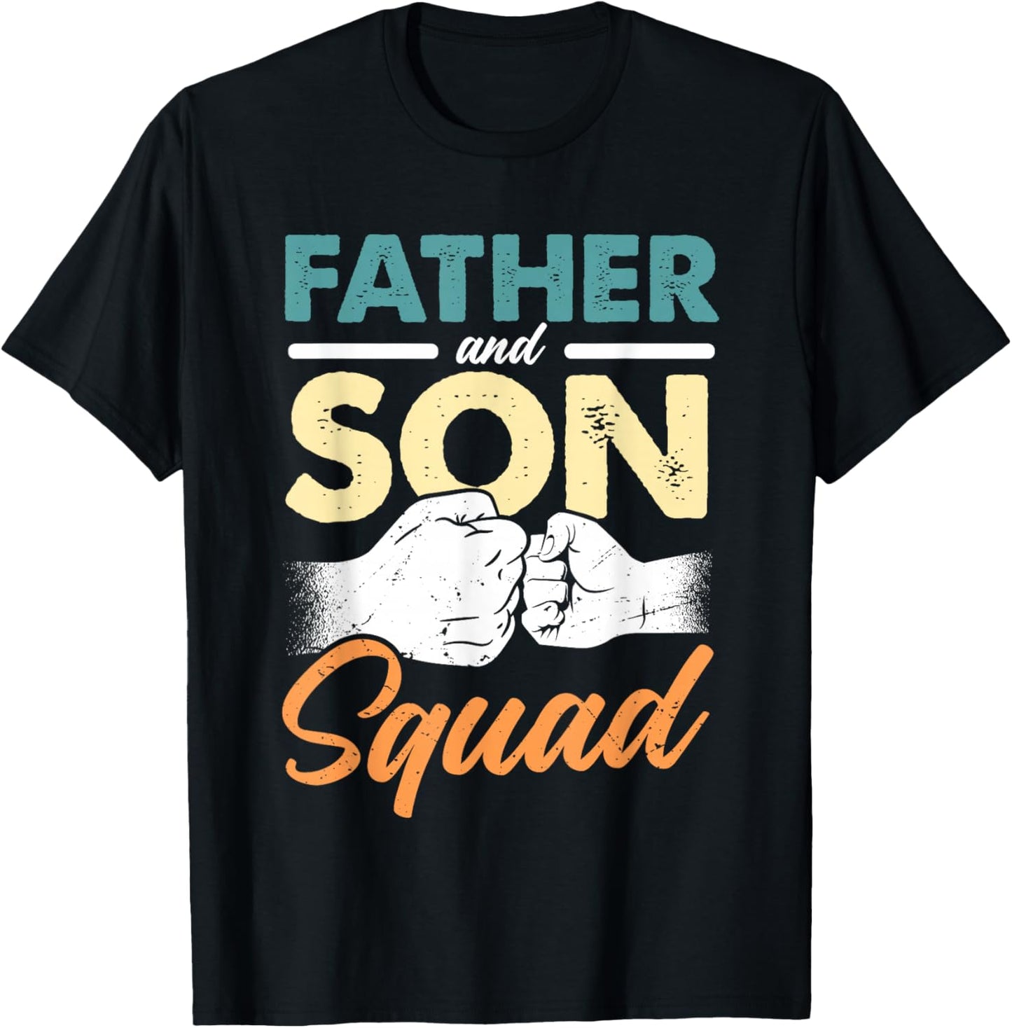 Father Son Squad Dad Sons Father's Day Matching Father Son T-Shirt - T-Shirt | Black