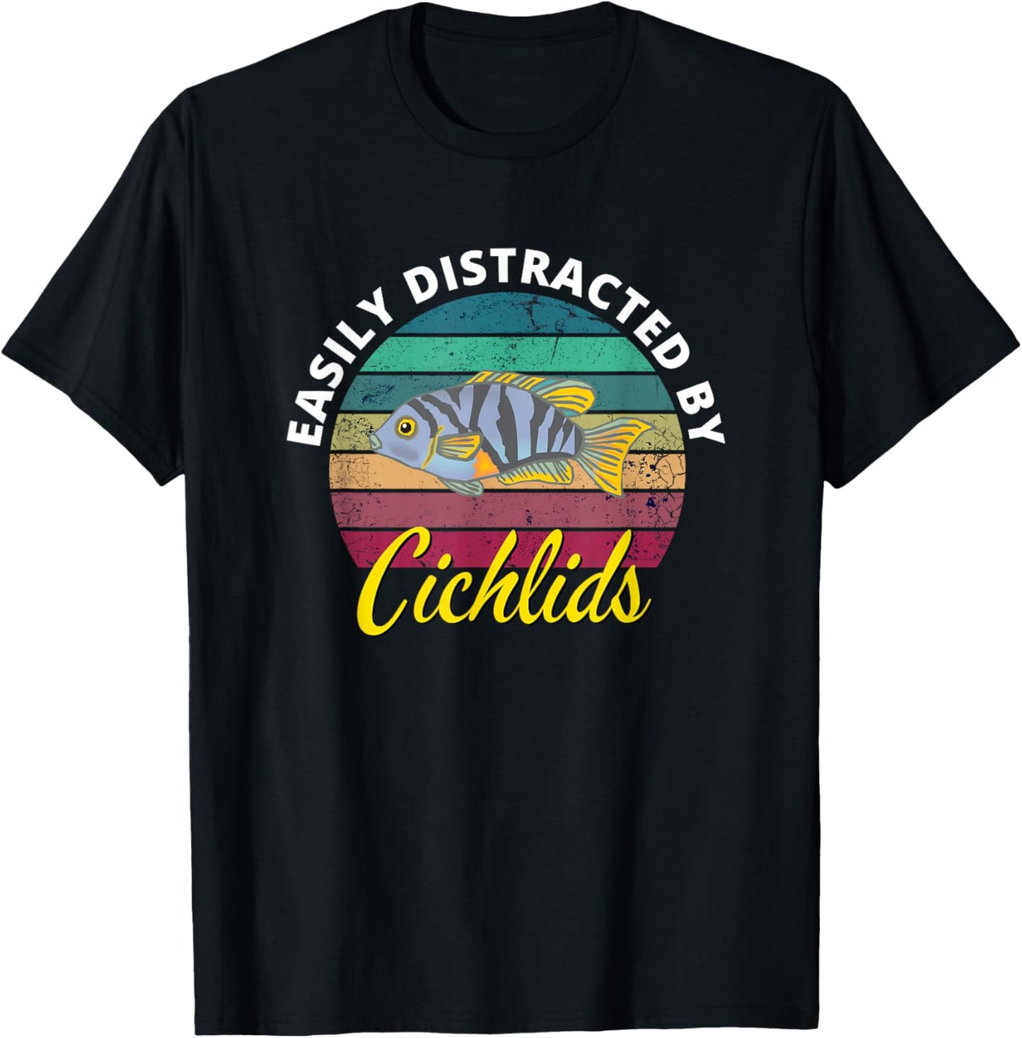 African Cichlids Peacock Cichlid Breeders Keepers Aquarium T-Shirt - T-Shirt | Black