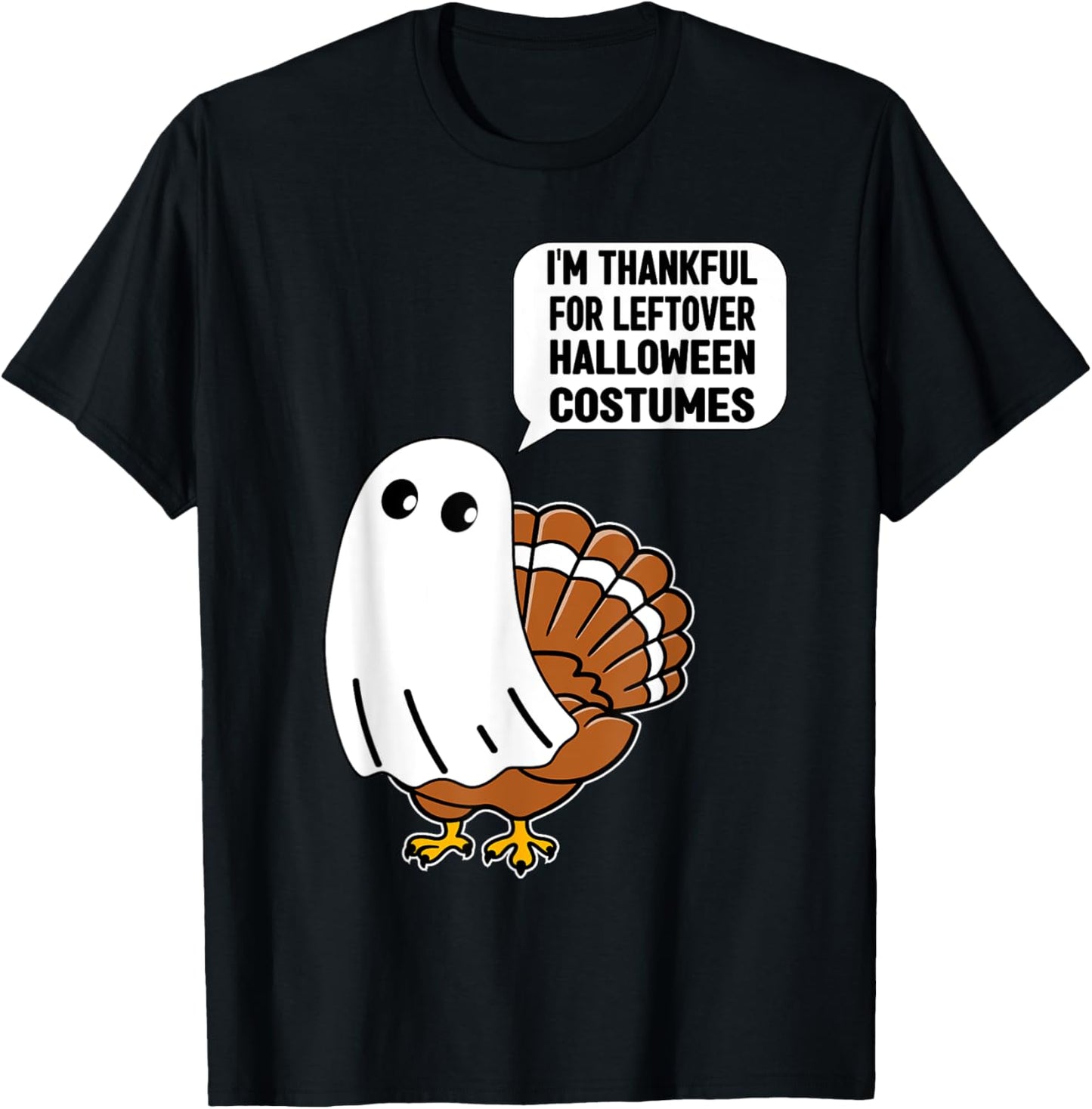 Funny Thanksgiving Thankful Turkey Costume Kids Women Men T-Shirt - T-Shirt | Black