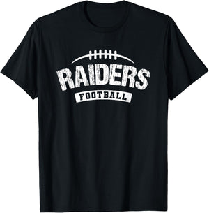 Raiders Navarre Football Distressed HS T-Shirt - T-Shirt | Black