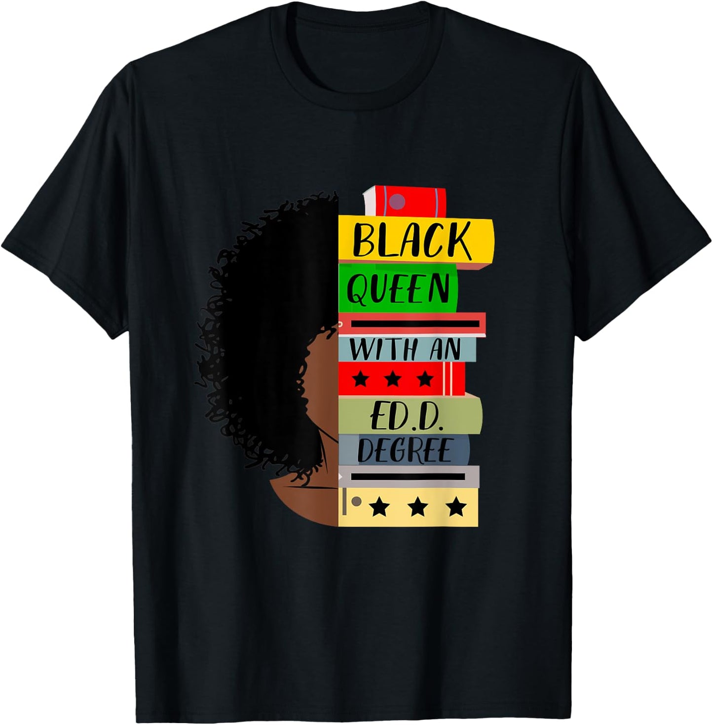 EdD Doctor of Education Book Degree Doctorate Graduation T-Shirt - T-Shirt | Black