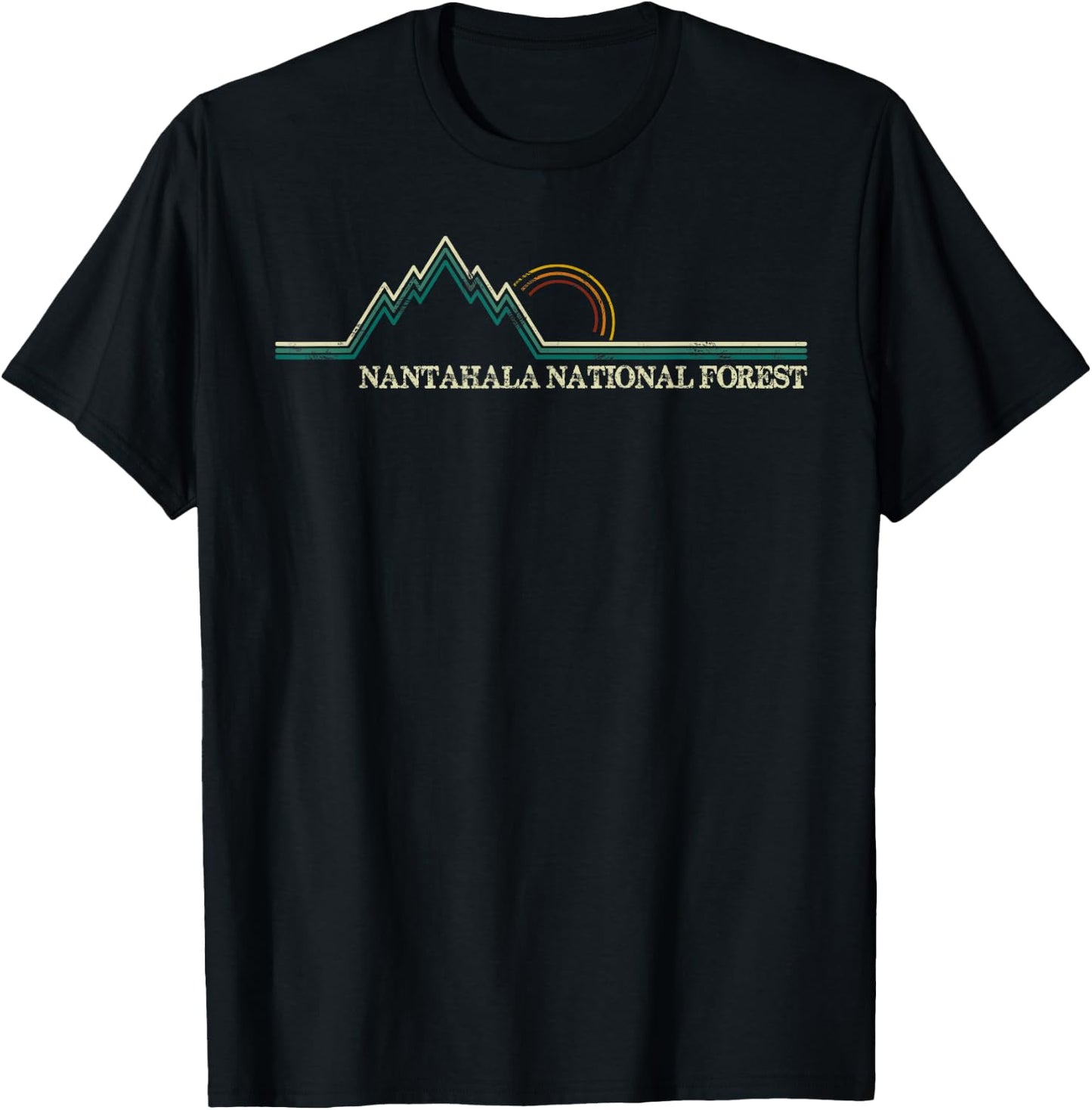 Nantahala National Forest North Carolina Hiking Camping T-Shirt - T-Shirt | Black