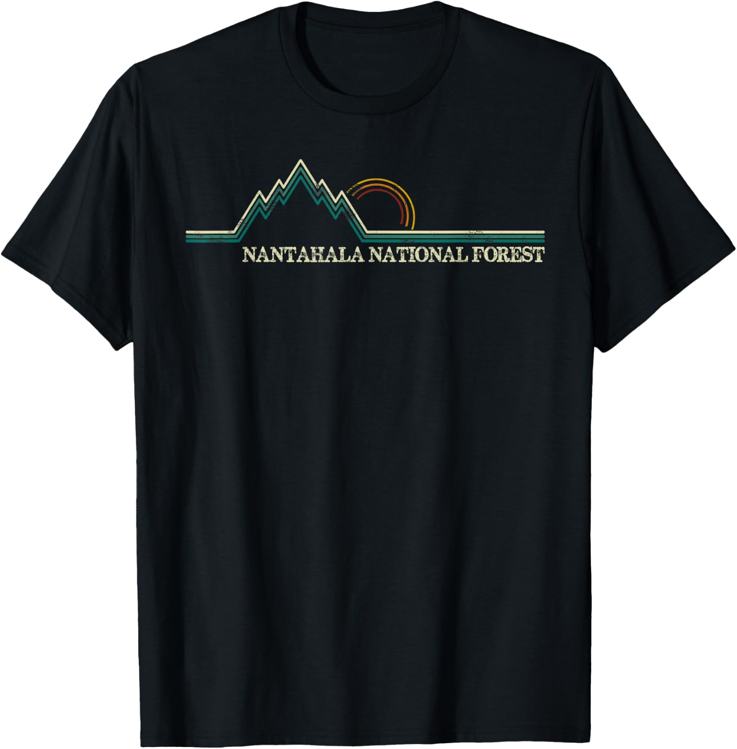 Nantahala National Forest North Carolina Hiking Camping T-Shirt - T-Shirt | Black