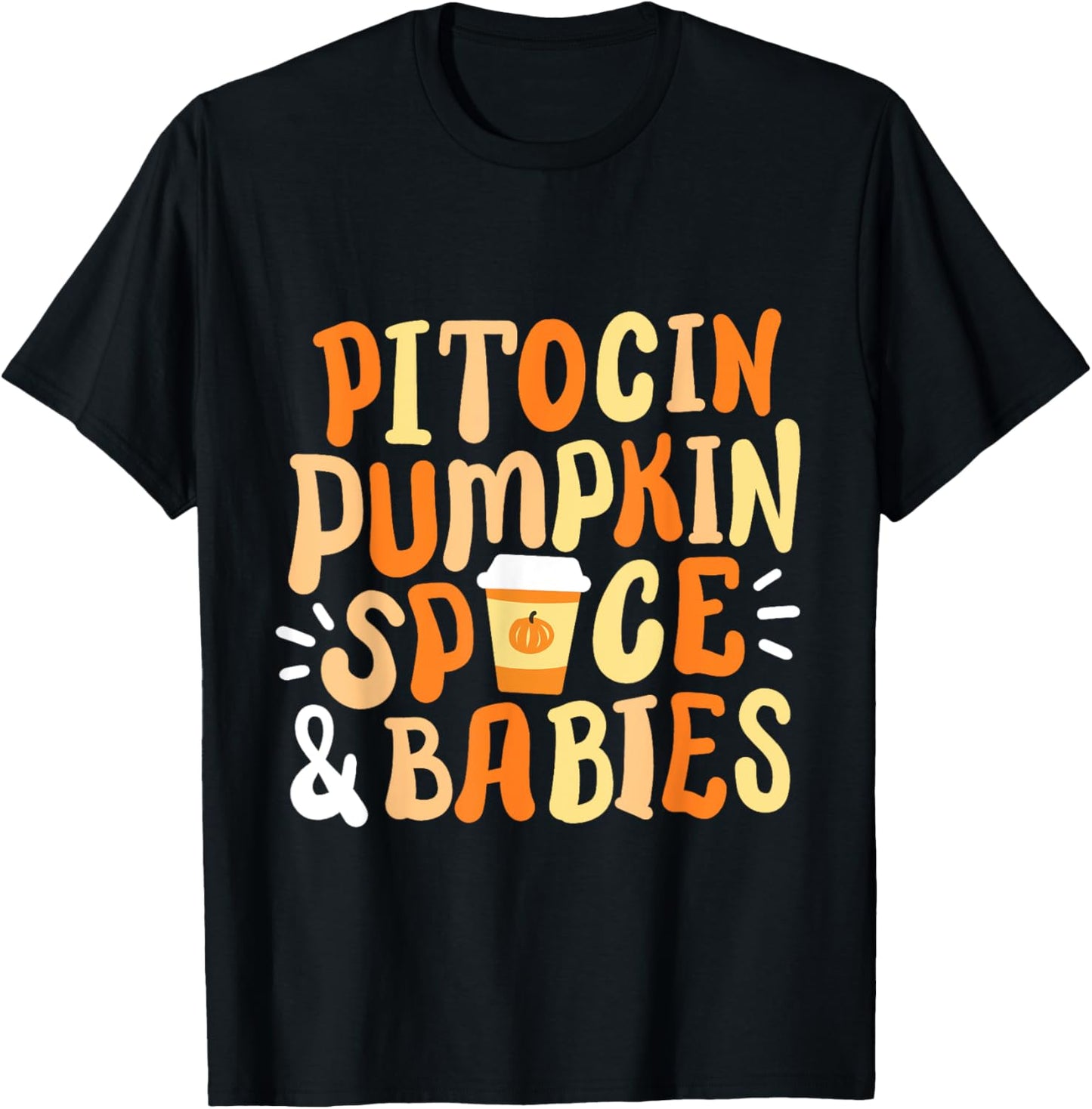 Halloween Labor And Delivery L&D Nurse Fall Pumpkins Midwife T-Shirt - T-Shirt | Black