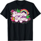 Stoner Mom 420 Weed Cannabis Marijuana THC Mama Gift T-Shirt - T-Shirt | Black
