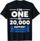 Osteogenesis Imperfecta Awareness One in 20.000 Fighter T-Shirt - T-Shirt | Black