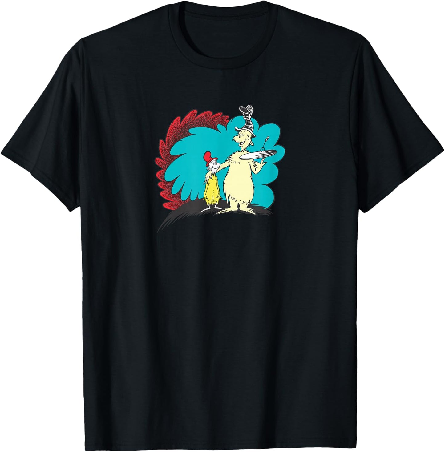 Dr. Seuss Green Eggs and Ham Friends T-Shirt - T-Shirt | Black
