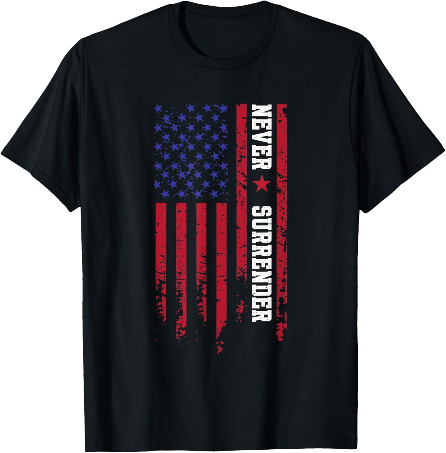 Trump Never Surrender 2024, Support Trump T-Shirt - T-Shirt | Black