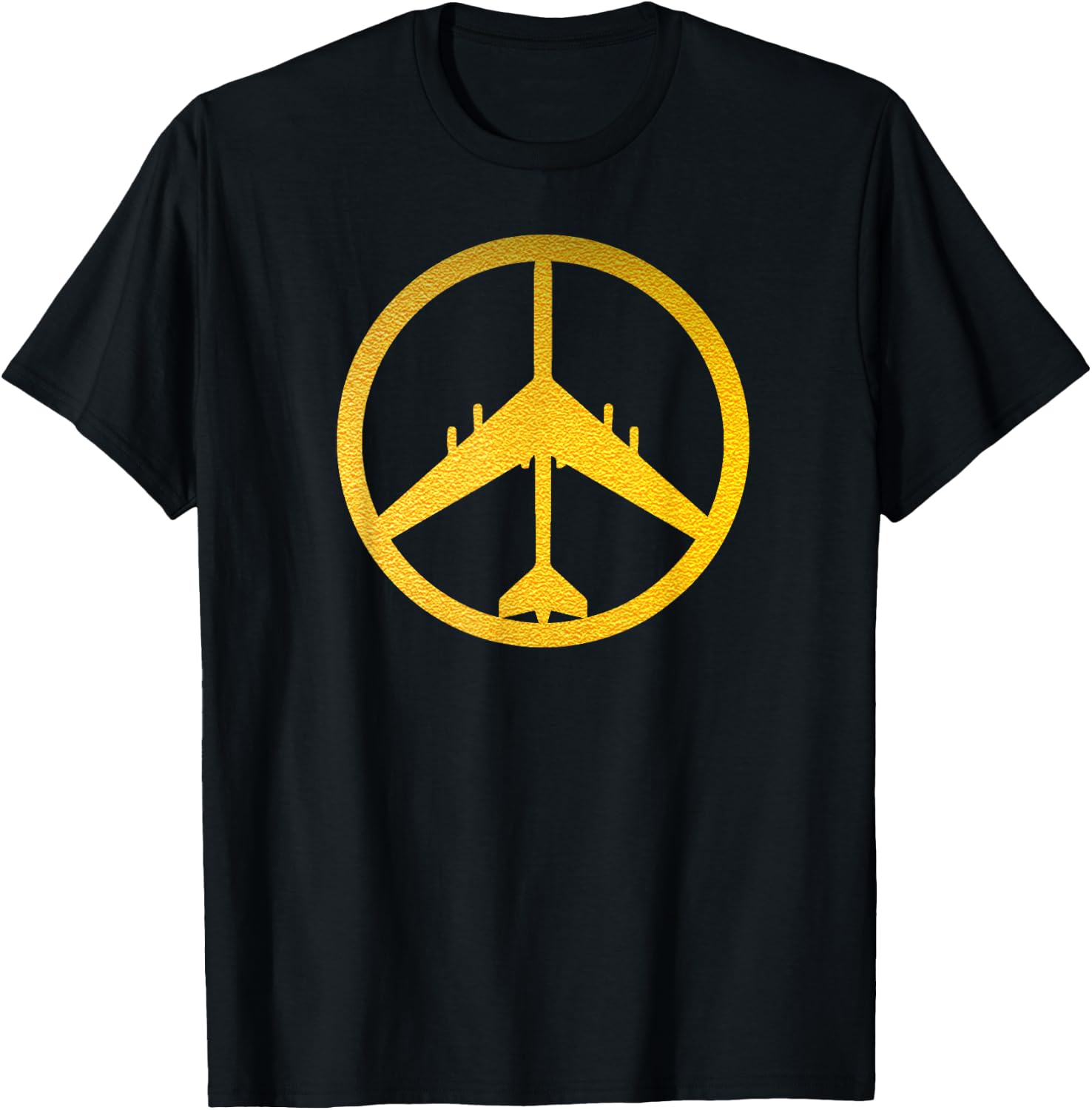 Peace Through Firepower B-52 Air Force Military Jet Vintage T-Shirt - T-Shirt | Black
