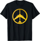 Peace Through Firepower B-52 Air Force Military Jet Vintage T-Shirt - T-Shirt | Black