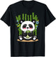 Kawaii Panda Bubble Tea Japanese Anime Boys Girls Kids T-Shirt - T-Shirt | Black