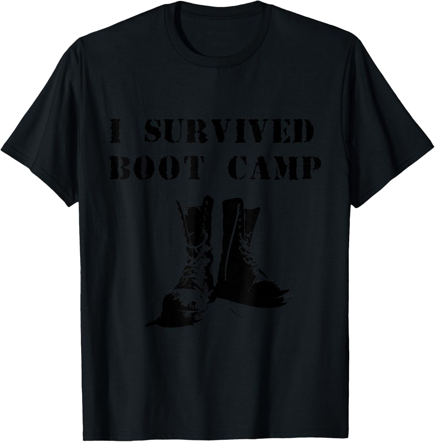 I Survived Boot Camp T-Shirt - T-Shirt | Black