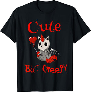 Cute but creepy dead demonic scary unicorn T-Shirt - T-Shirt | Black