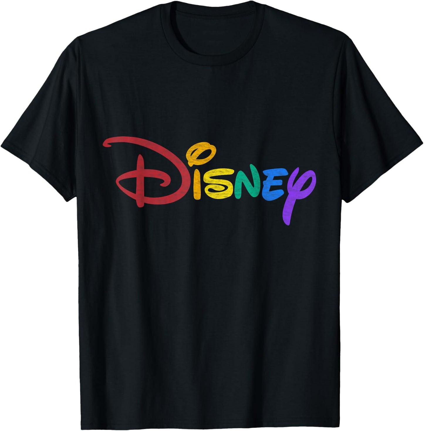 Disney - Rainbow Logo T-Shirt - T-Shirt | Black