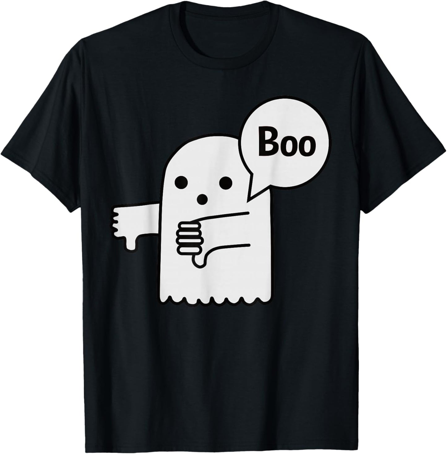 Funny - Boo Ghost T-Shirt - T-Shirt | Black