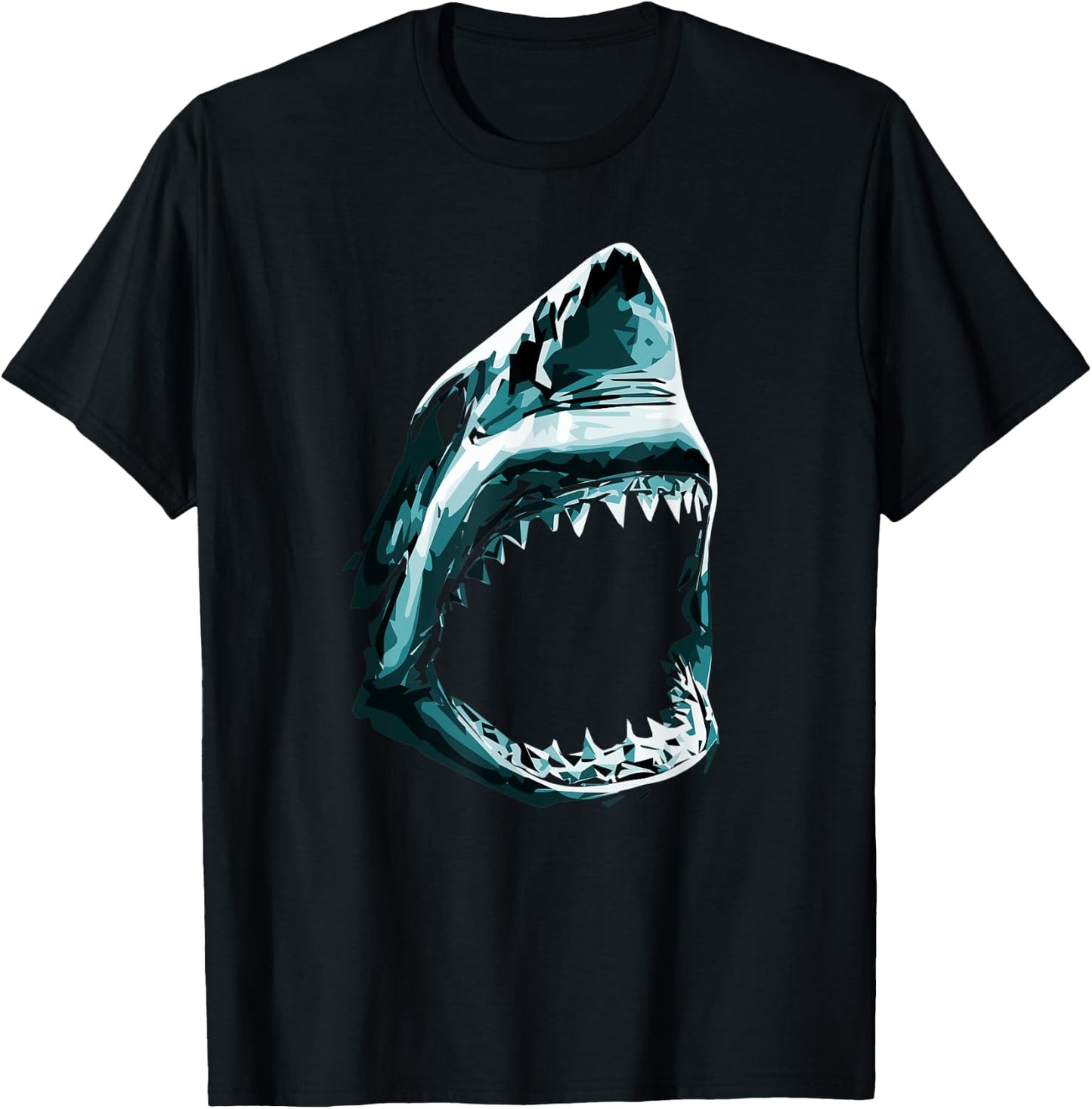 Big Scary Shark for Summer Weeks and Shark Lover Women Kids T-Shirt - T-Shirt | Black