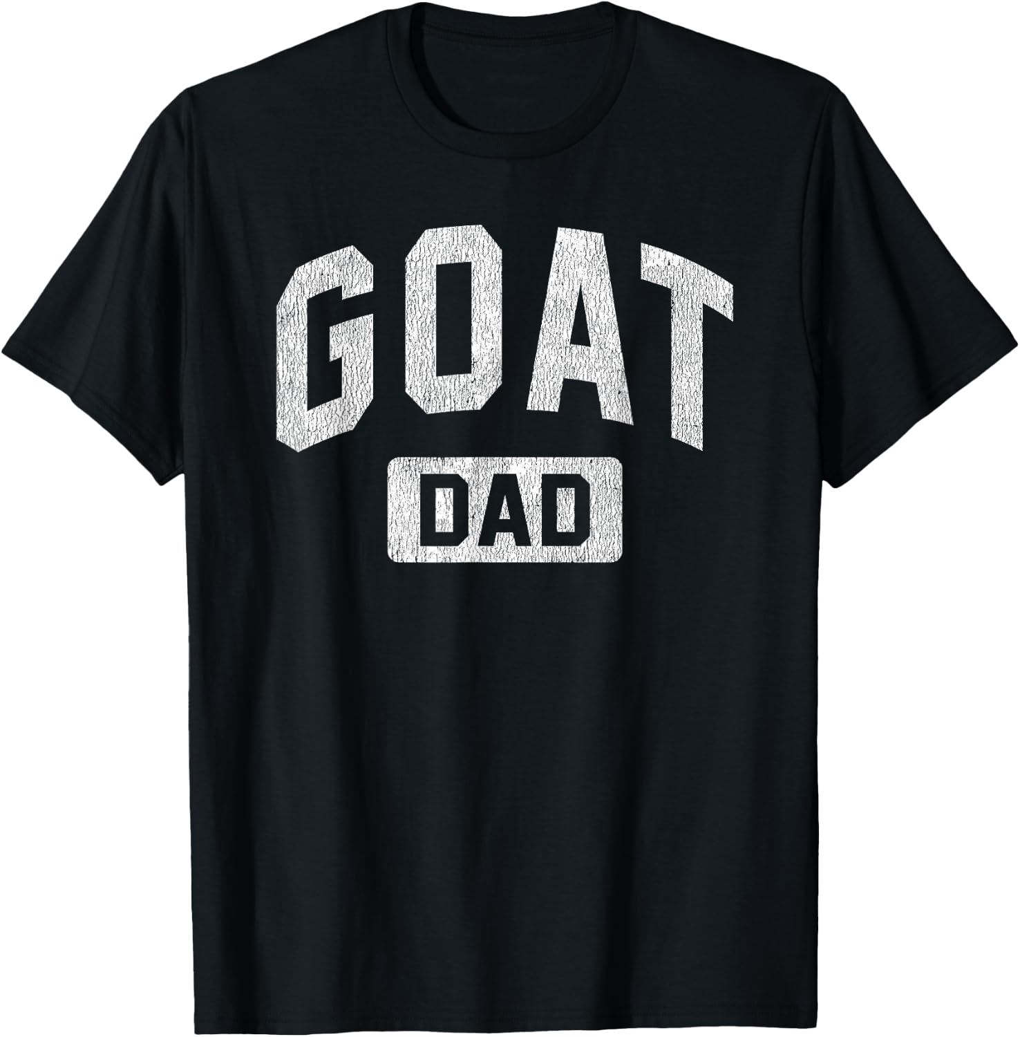 Goat Dad G.O.A.T. Gym Workout Father's Day Gift T-Shirt - T-Shirt | Black