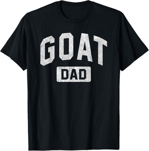 Goat Dad G.O.A.T. Gym Workout Father's Day Gift T-Shirt - T-Shirt | Black