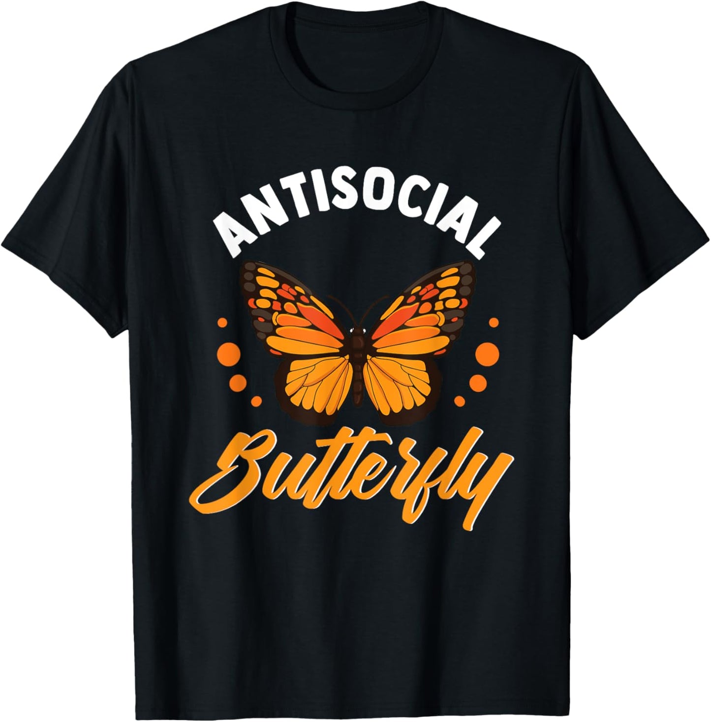 Antisocial Butterfly T-Shirt - T-Shirt | Black