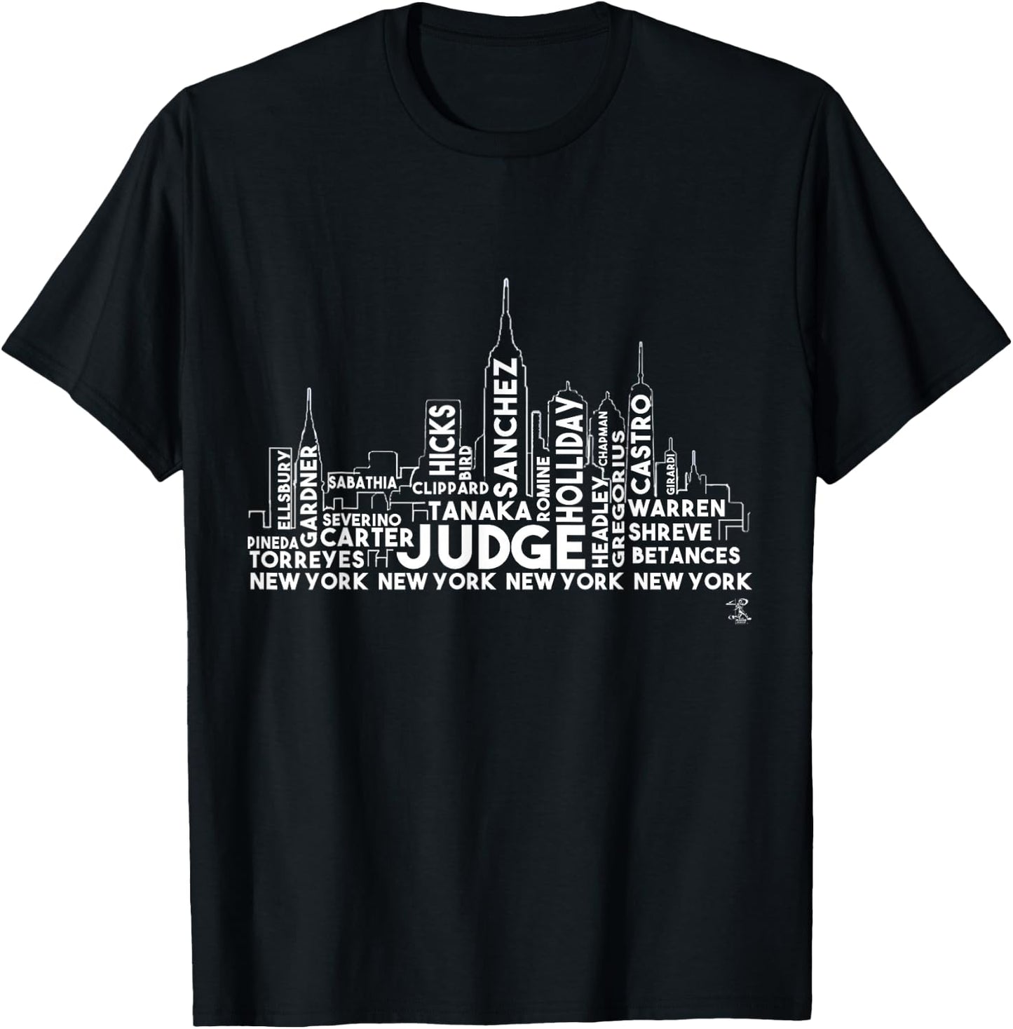 Aaron Judge Skyline - Apparel T-Shirt - T-Shirt | Black