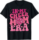 In My Cheer Mom Era Groovy Cheerleading Football Mom Women T-Shirt - T-Shirt | Black
