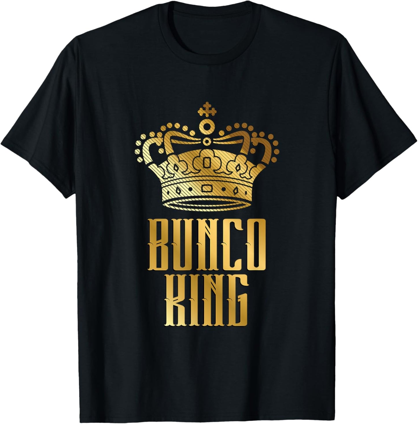 Funny Bunco King - Bunco Gaming Nights Dice Board Game T-Shirt - T-Shirt | Black