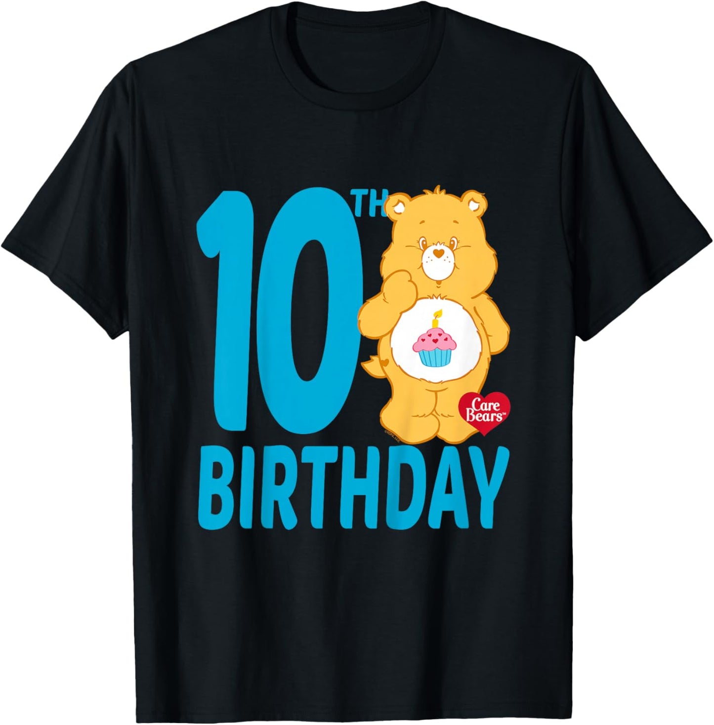 Care Bears Birthday Bear Celebrates A 10th Birthday T-Shirt - T-Shirt | Black