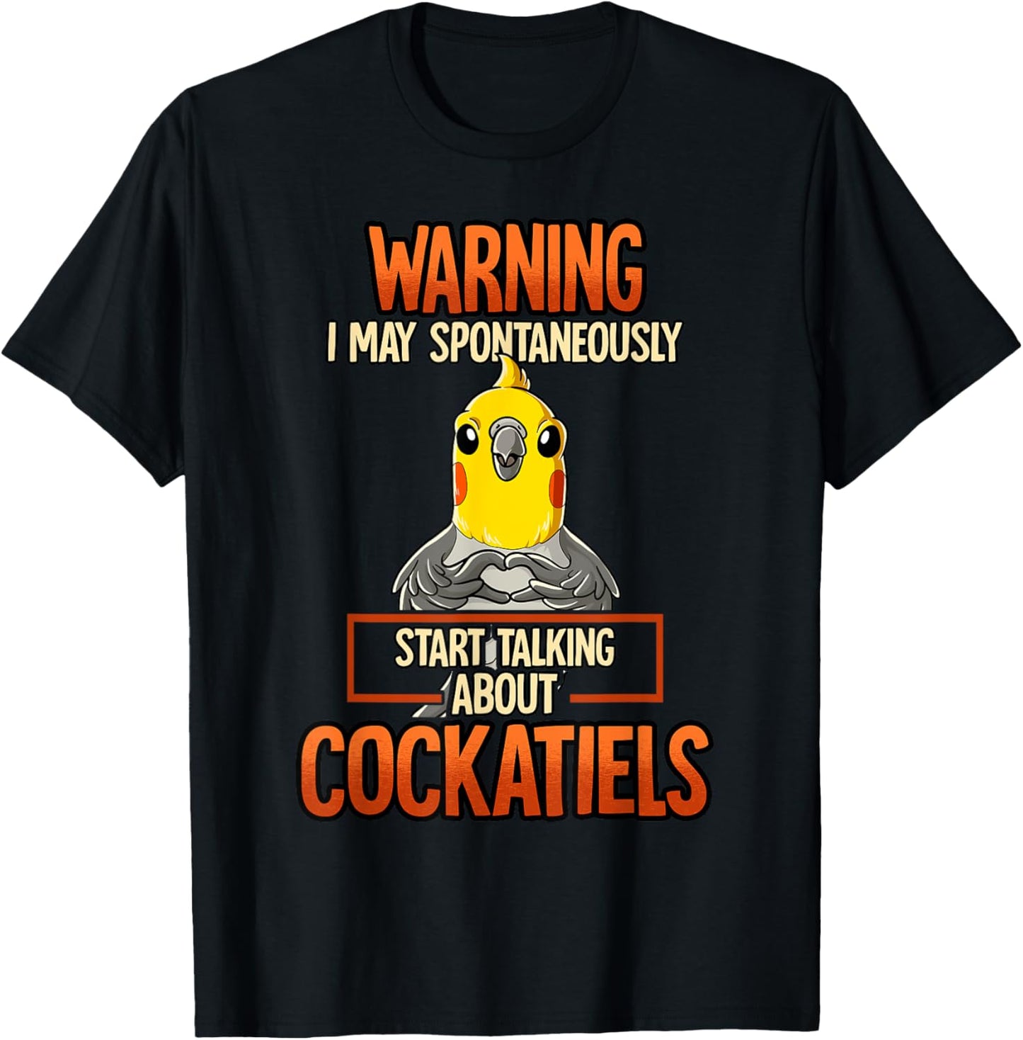 Cockatiel T-Shirt - T-Shirt | Black
