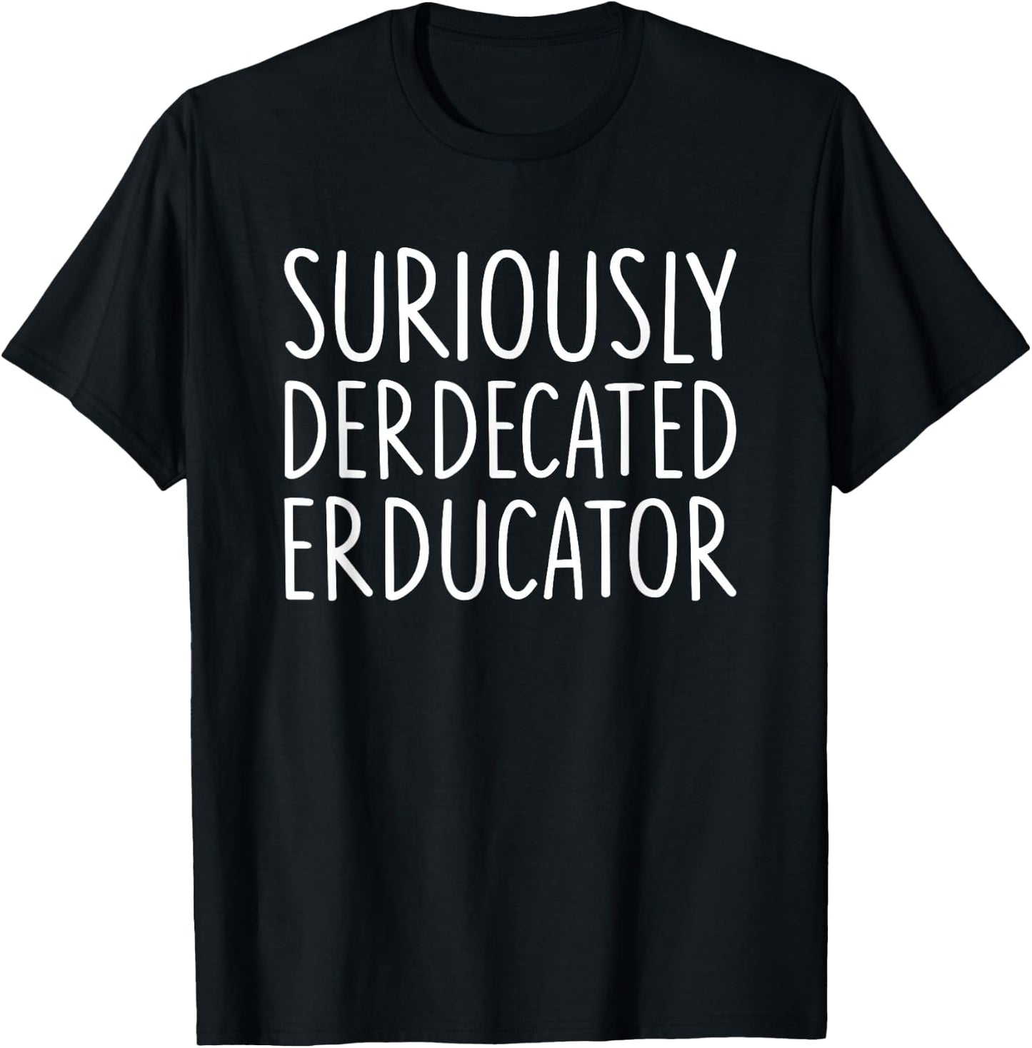 Teefun -Adults Black Modern Classic Fit Collarless Short Sleeve T-Shirt - T-Shirt | Black