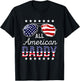 All American Daddy 4th of July Sunglasses Family Men T-Shirt - T-Shirt | Black