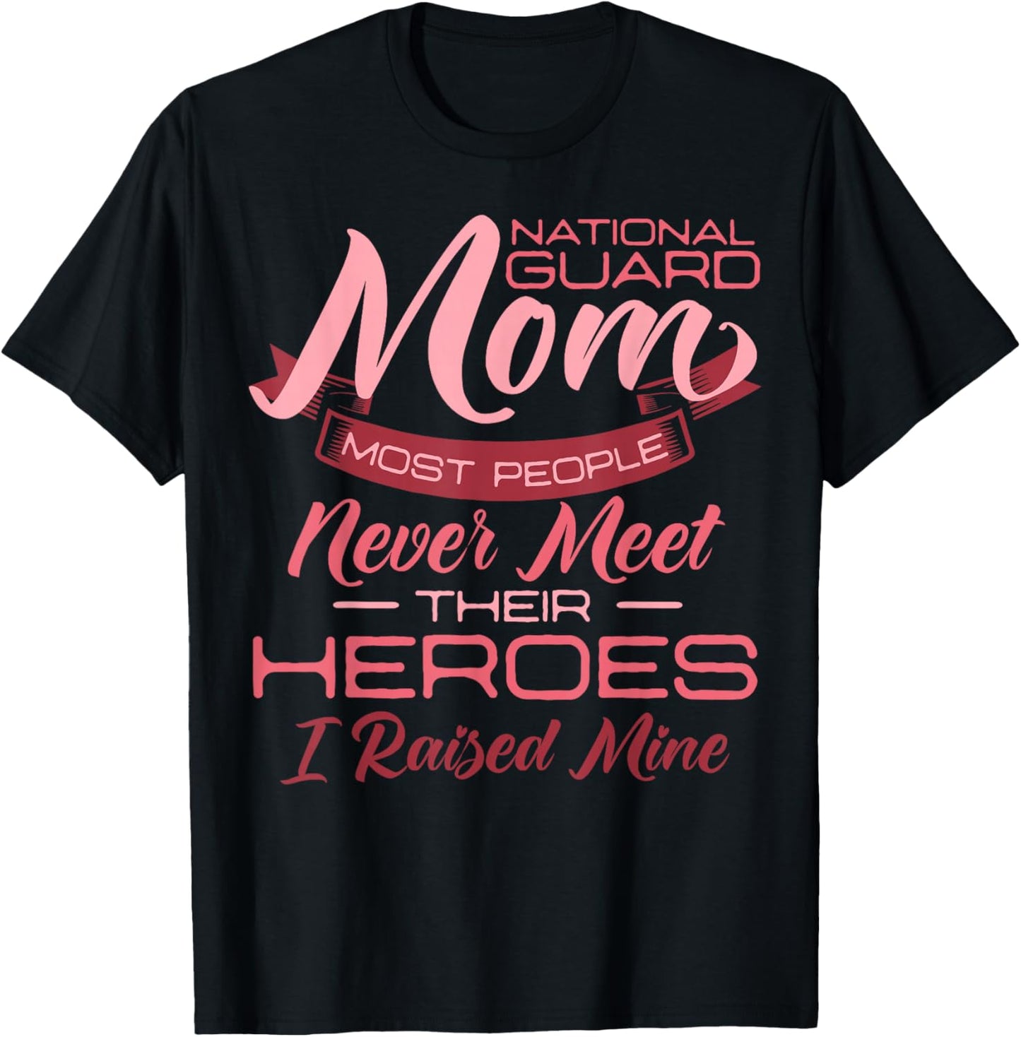 National Guard Mom Army Military Mom Mother's Day T-Shirt - T-Shirt | Black