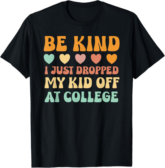 Kid Leaving For College For Mom Kid Going To College Shirt T-Shirt - T-Shirt | Black