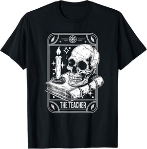 Tarot Card Emo Gothic Occult - The Teacher Men Women T-Shirt - T-Shirt | Black