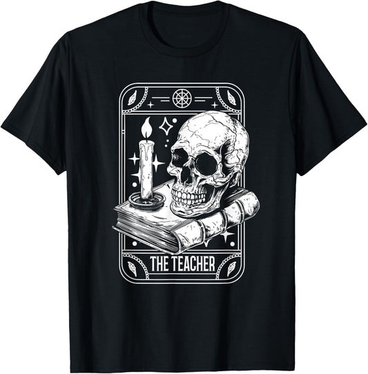 Tarot Card Emo Gothic Occult - The Teacher Men Women T-Shirt - T-Shirt | Black