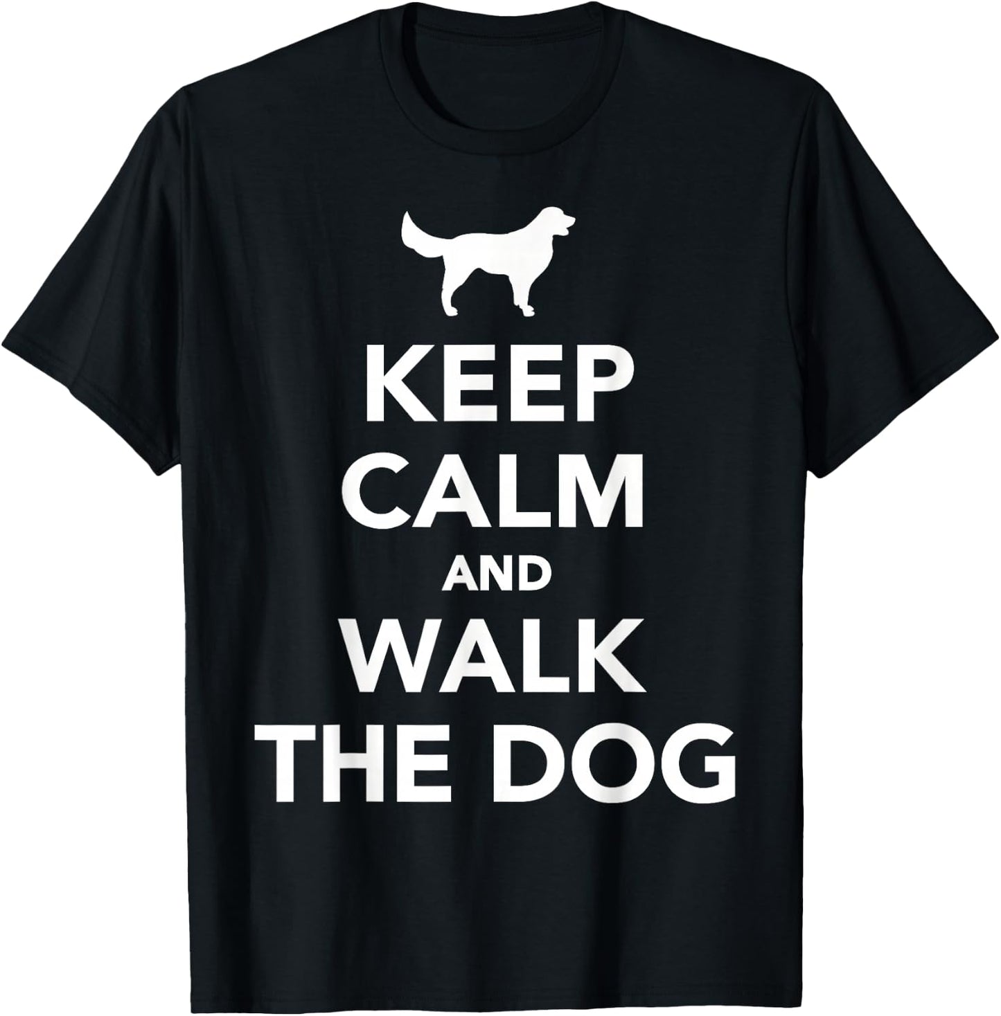 Keep and walkt the dog T-Shirt - T-Shirt | Black