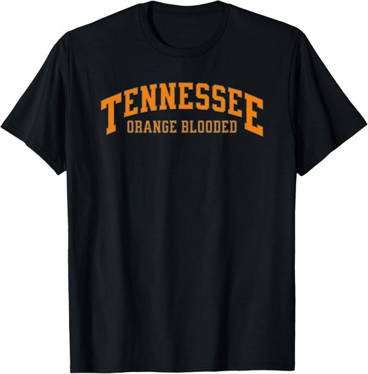Classic Tennessee Orange Blooded, Tennessee Fan T-Shirt - T-Shirt | Black