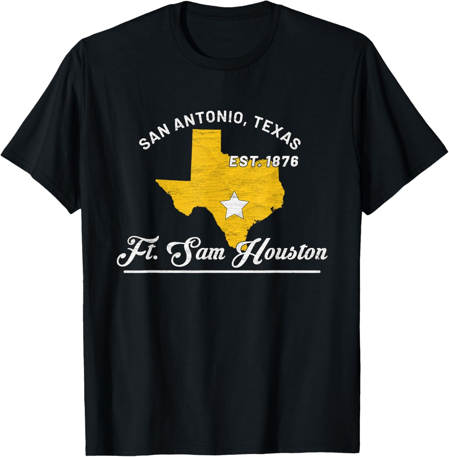Fort Sam Houston San Antonio Texas Tx Souvenir Gifts T-Shirt - T-Shirt | Black