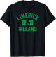 Limerick Ireland Gym Style Distressed Green Print T-Shirt - T-Shirt | Black