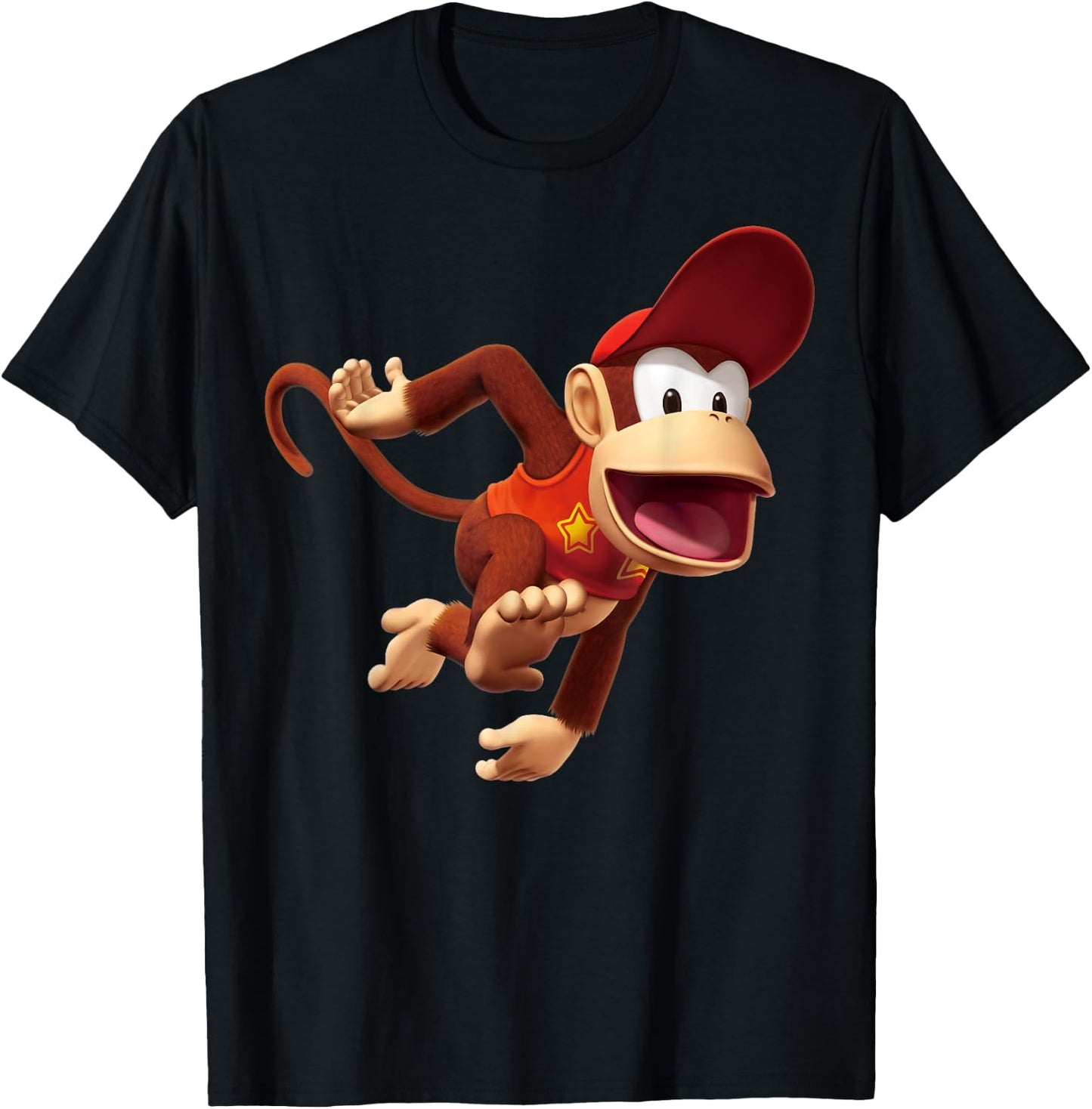 Donkey Kong Diddy 3D Poster T-Shirt - T-Shirt | Black