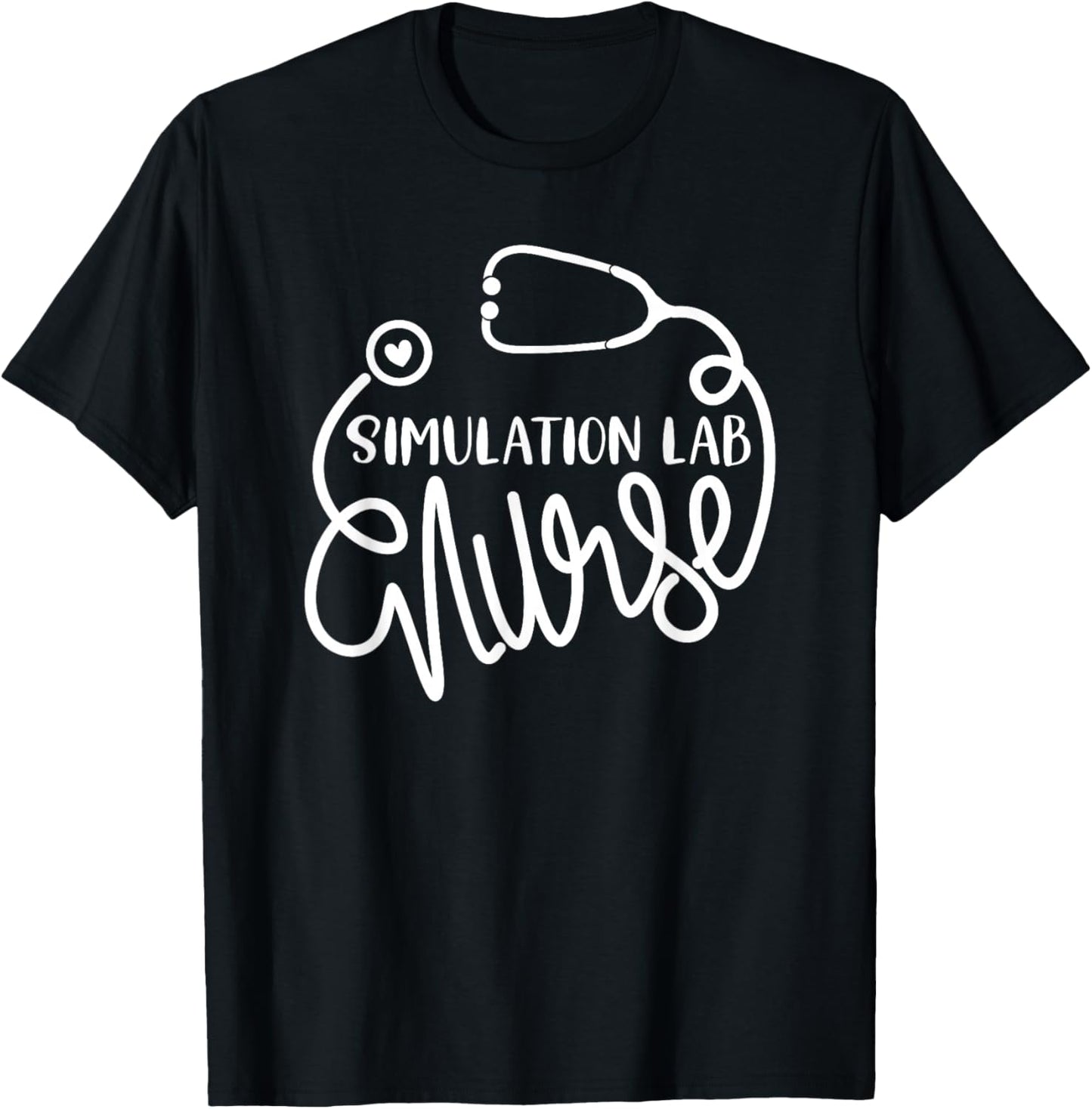 Simulation Lab Nurse Cute Simulation Nursing Department RN T-Shirt - T-Shirt | Black