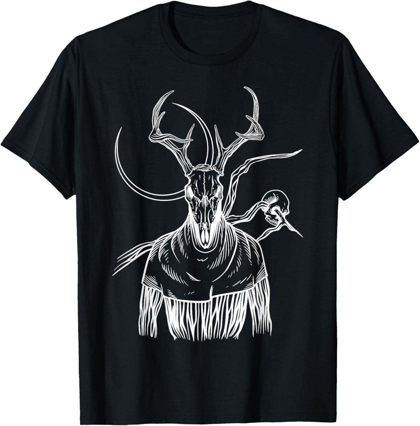 Wendigo The Cryptid Cannibal Spirit Of The Horror Forest T-Shirt - T-Shirt | Black