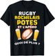 Rugby Rochelais Potes Et Aperitif Beer Humour Supporter Man , Black, S T-Shirt - T-Shirt | Black