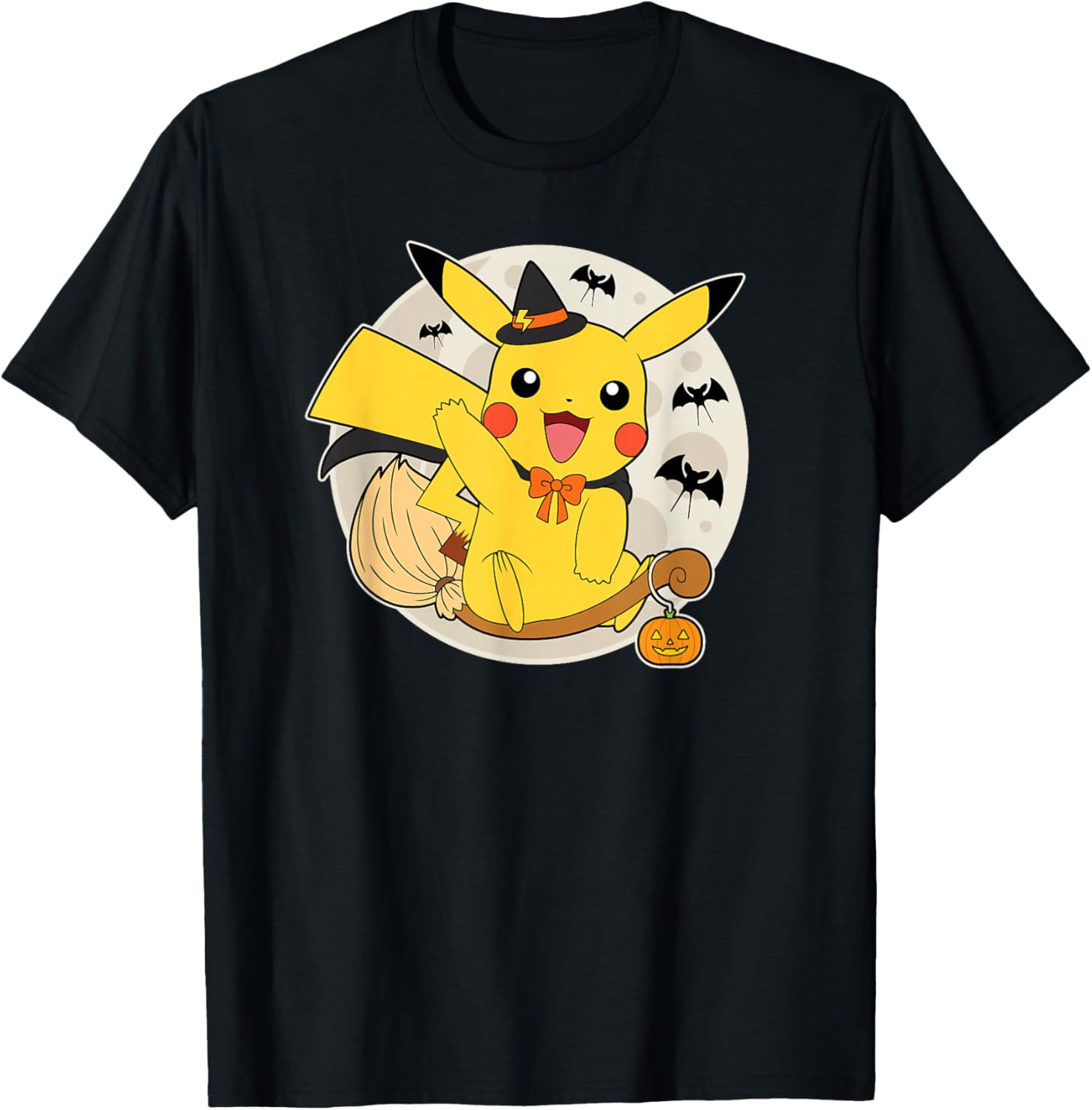 Pokémon - Pikachu Moon Witch T-Shirt - T-Shirt | Black