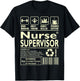 Hardworking Multitasking Nurse Supervisor T-Shirt - T-Shirt | Black