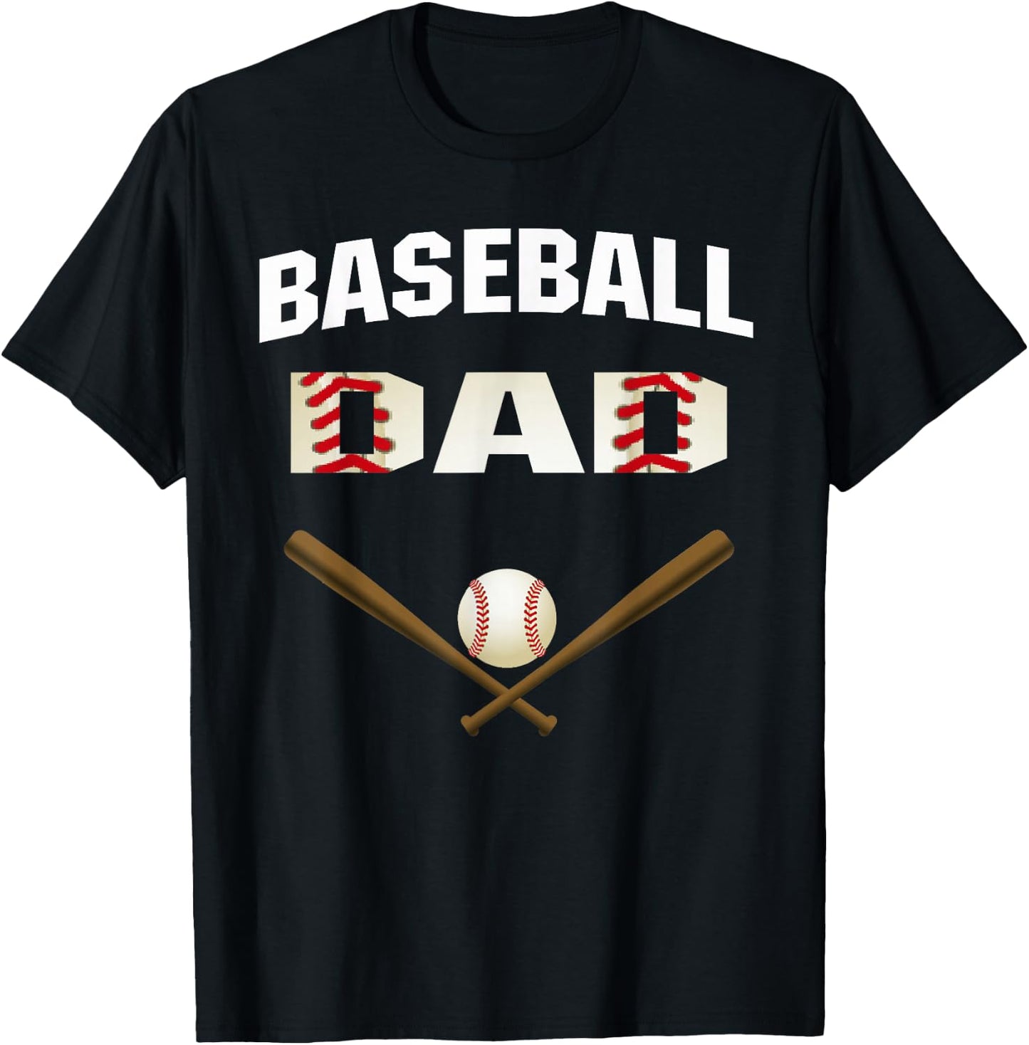 Baseball Dad shirt - Best Gift for fathers T-Shirt - T-Shirt | Black