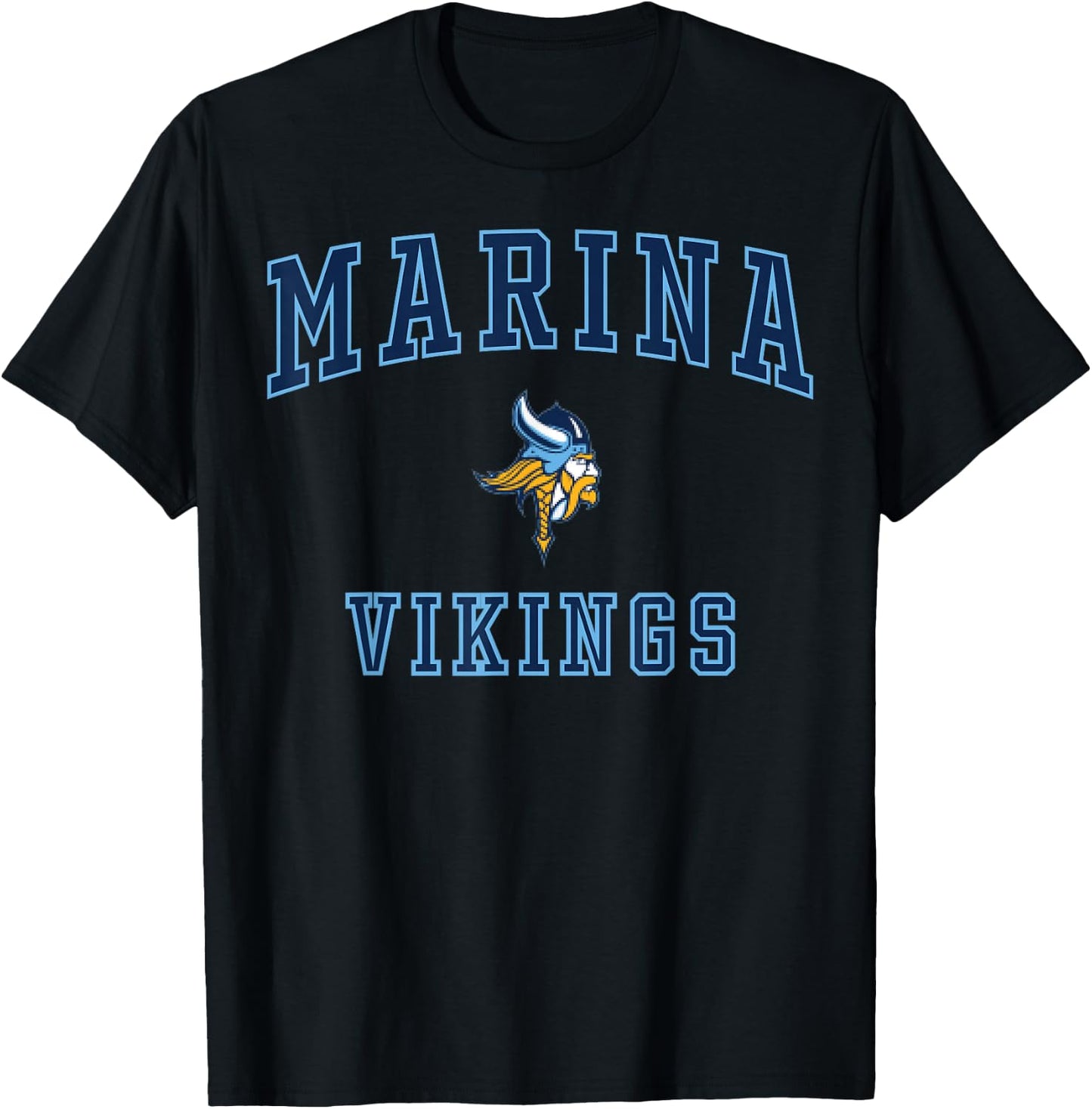 Marina High School Vikings C1 T-Shirt - T-Shirt | Black